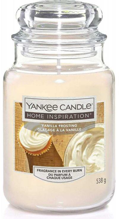 YANKEE CANDLE Yankee Candle Home Inspiration fragranza Vanilla Frosting (crema alla vaniglia) candela grande